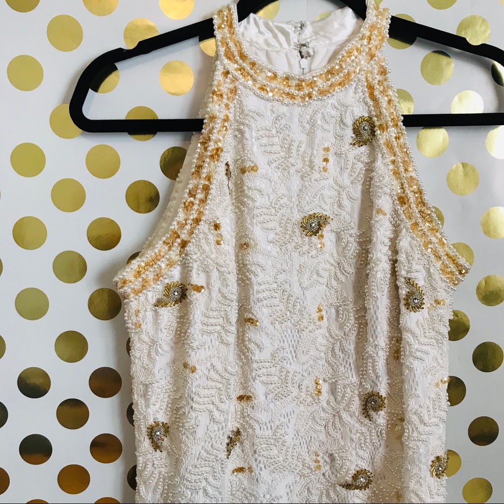 Vintage Hand Beaded Gown